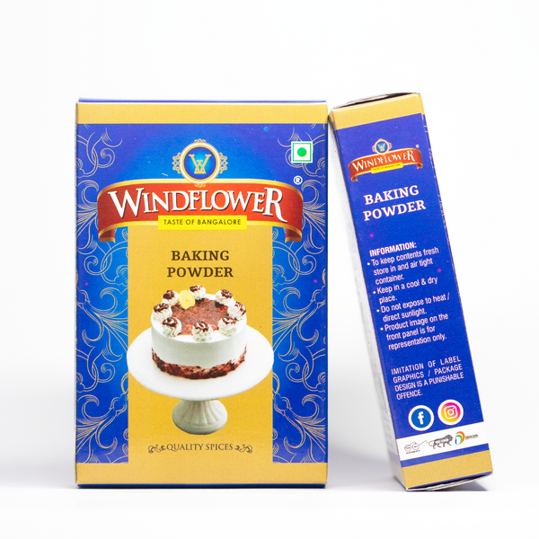 Windflower Baking Powder – Double Action, Premium Quality (100g)