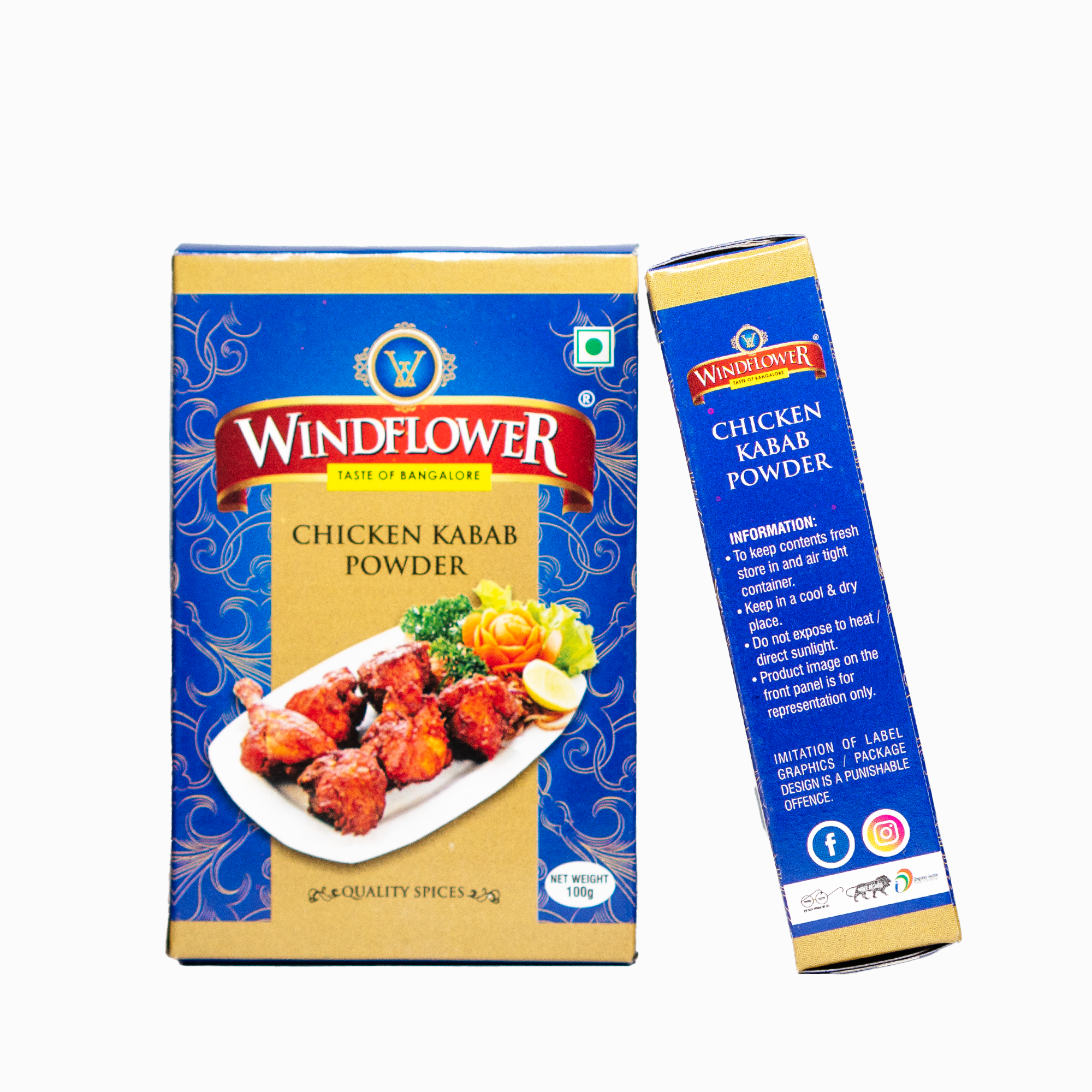 Windflower Chicken Kabab Powder – 100g | Authentic Spicy Blend