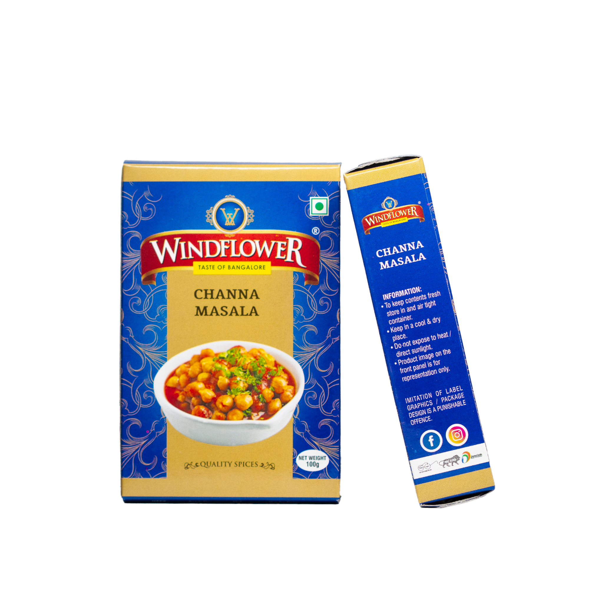 Windflower Channa Masala - 100g | Taste of Bangalore | Authentic North Indian Flavour