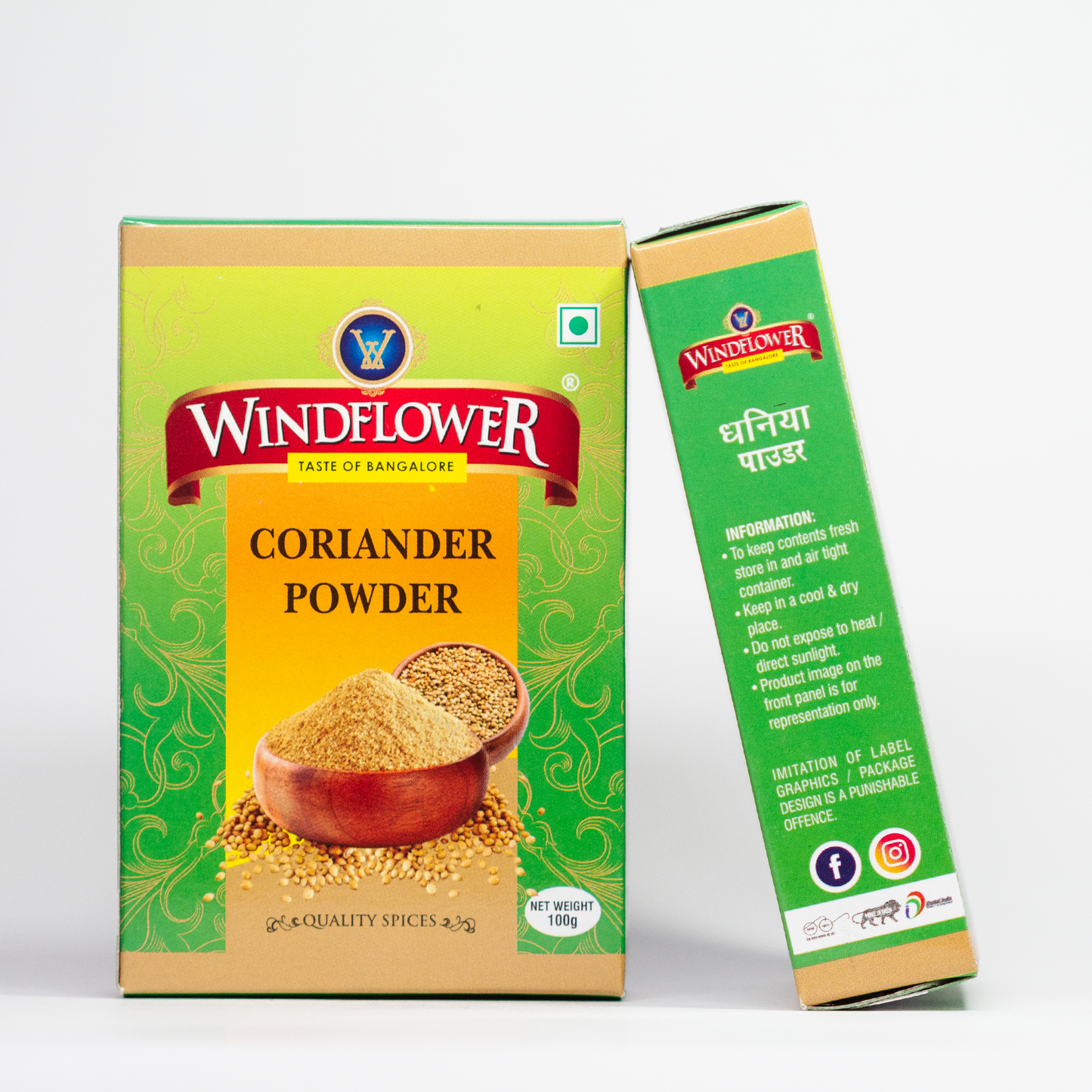 Windflower Coriander Powder - 100g | Taste of Bangalore | The Essence of Every Kitchen!