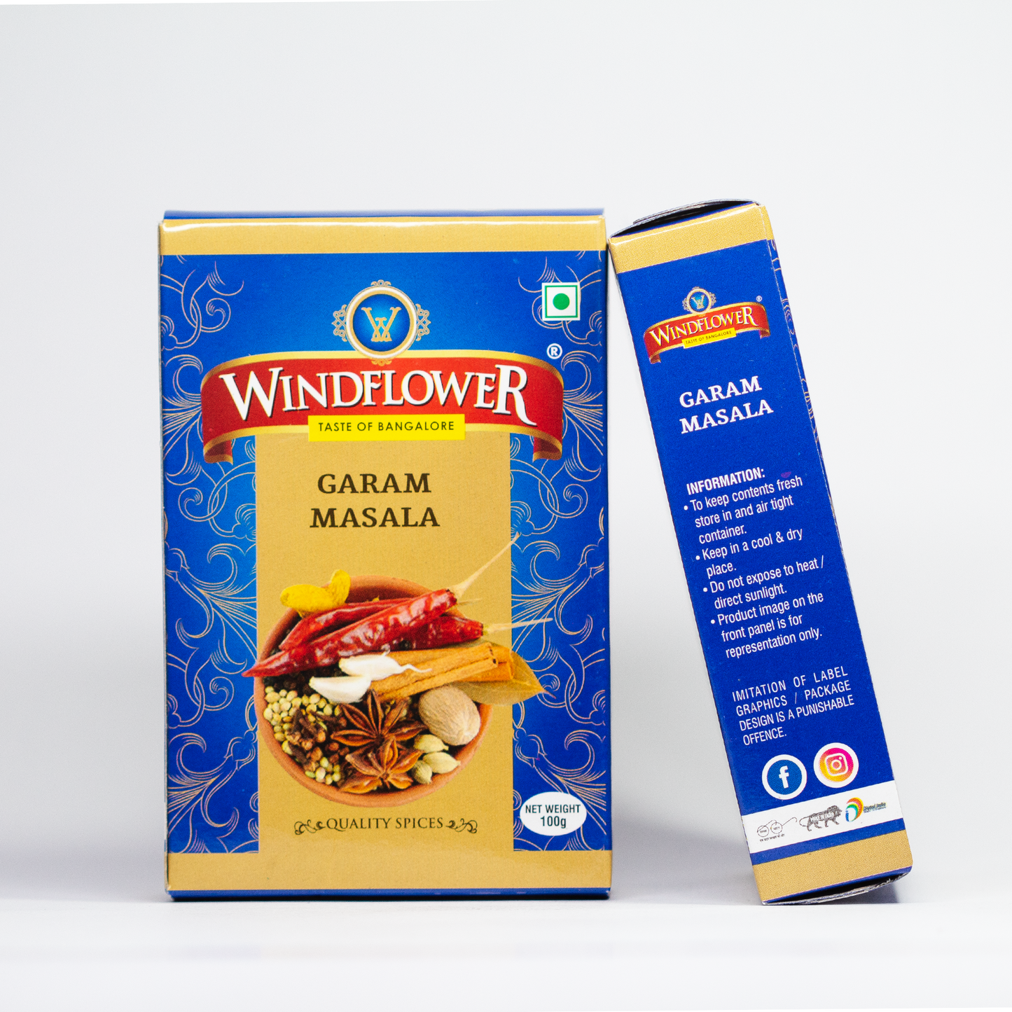 Windflower Garam Masala Powder - 100g | Taste of Bangalore | Aromatic spices