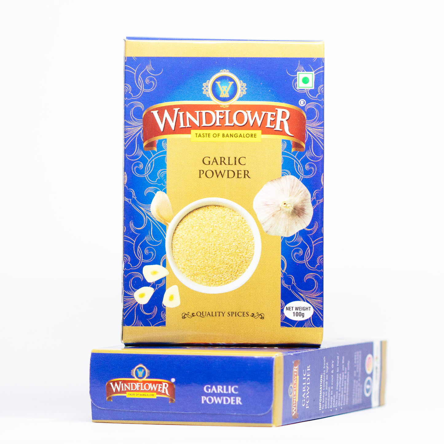 Windflower Garlic Powder - 100g | Taste of Bangalore | Authentic flavor of Premium-quality garlic.