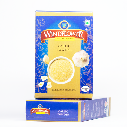 Windflower Garlic Powder - 100g | Taste of Bangalore | Authentic flavor of Premium-quality garlic.