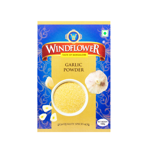 Windflower Garlic Powder - 100g | Taste of Bangalore | Authentic flavor of Premium-quality garlic.