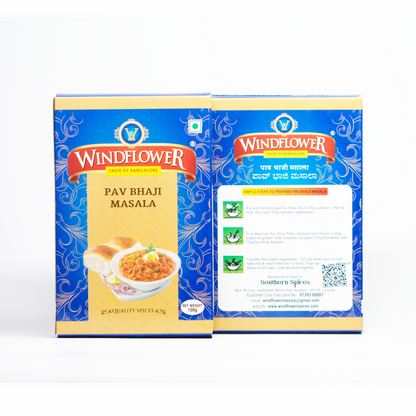 Windflower Pav Bhaji Masala - 100g | Taste of Bangalore | Authentic Mumbai street food flavor