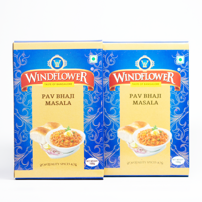 Windflower Pav Bhaji Masala - 100g | Taste of Bangalore | Authentic Mumbai street food flavor