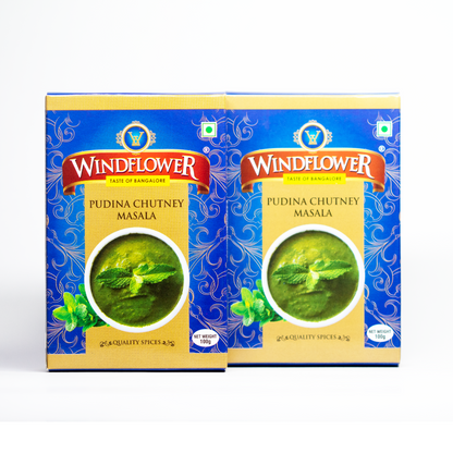 Windflower Pudina Chutney Masala - 100g | Taste of Bangalore | Premium Quality Spices