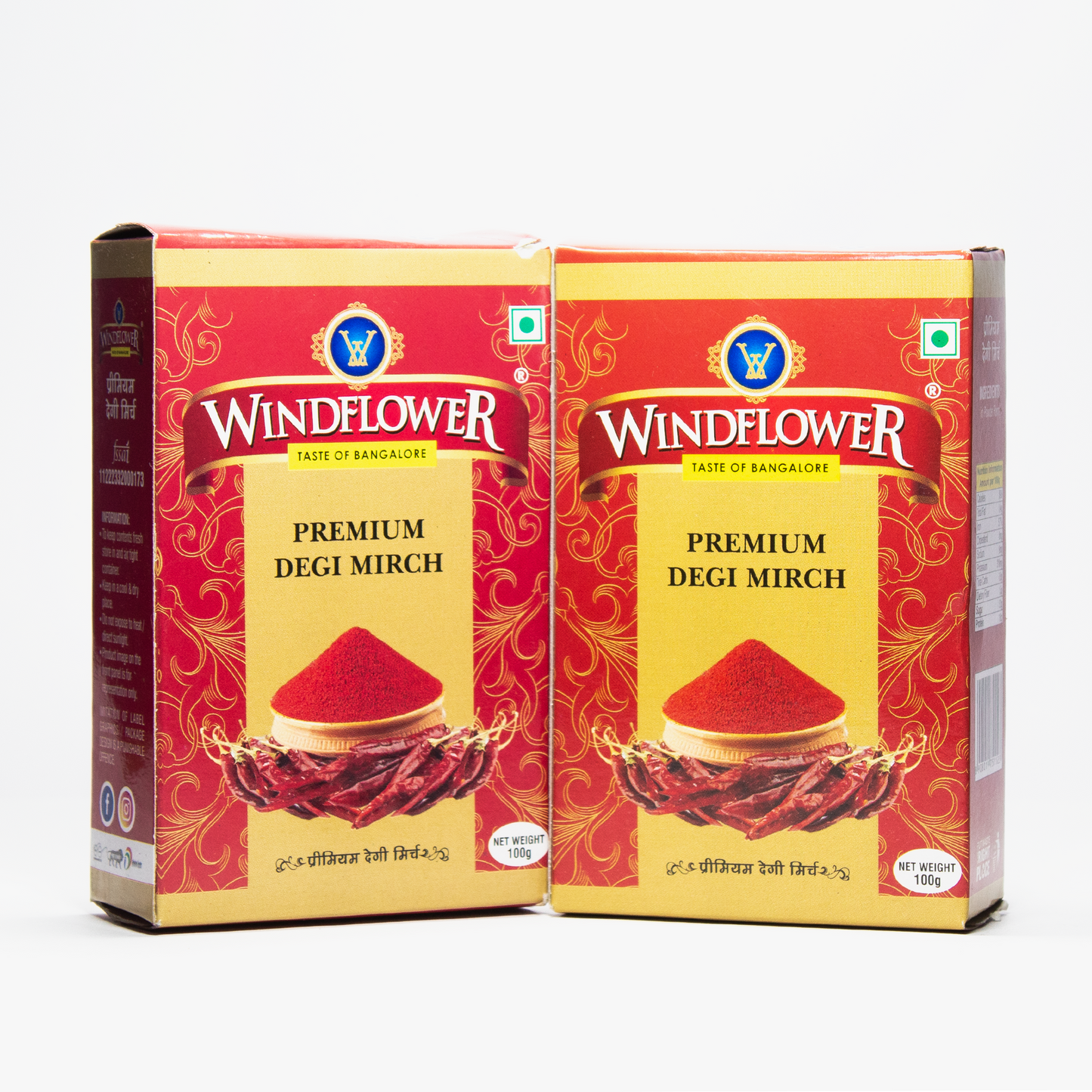 WindFlower Premium Degi Mirch - 100g | Taste of Bangalore | Quality Spices