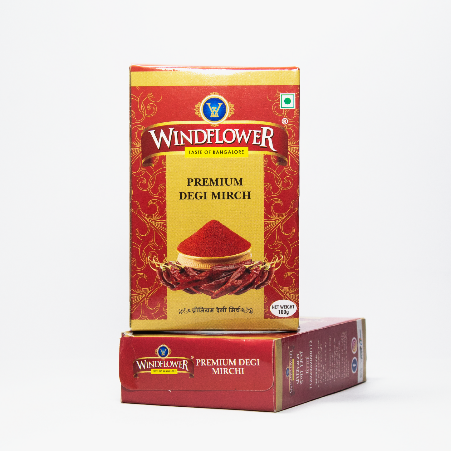 WindFlower Premium Degi Mirch - 100g | Taste of Bangalore | Quality Spices