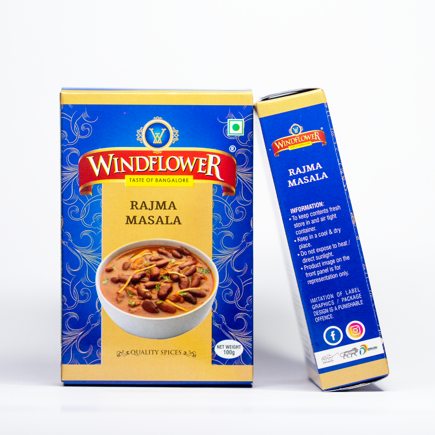 Windflower Rajma Masala - 100g | Taste of Bangalore | Authentic North Indian Spice Blend