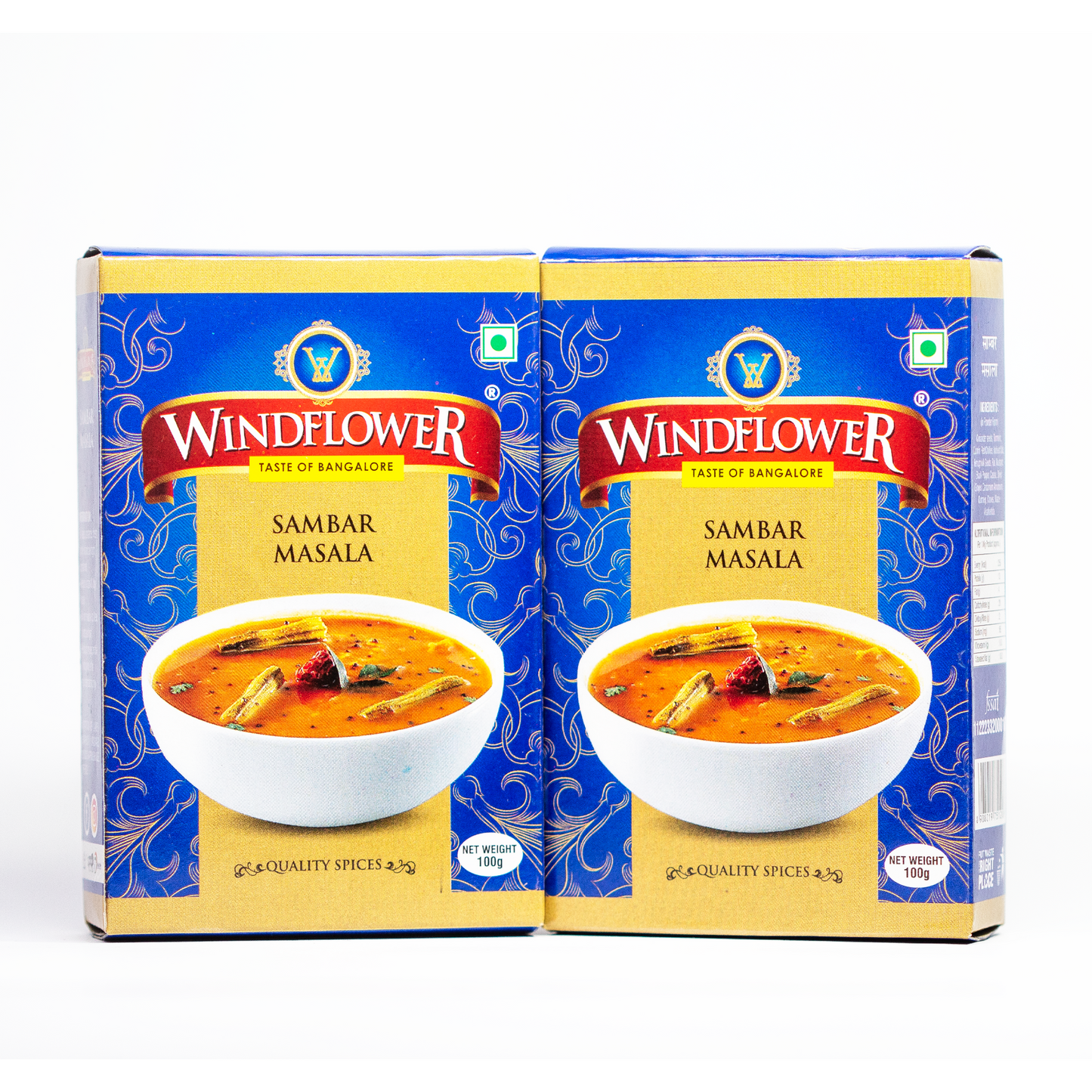 Windflower Sambar Masala - 100g | Taste of Bangalore | Perfect blend South India taste of aromatic spices