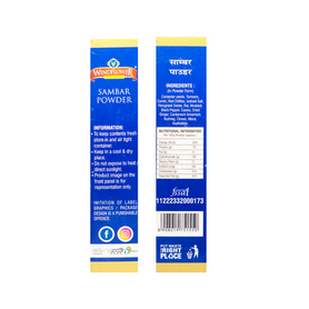 Windflower Sambar Powder 500g | Taste of Bangalore | Authentic South Indian Spice Blend