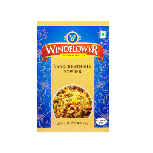 Windflower Vangi Bhath Mix Powder - 100g | Taste of Bangalore | Authentic South Indian Flavor